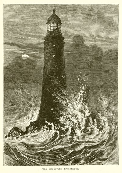 Der Eddystone-Leuchtturm von English School