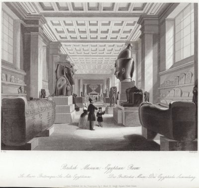 Der ägyptische Raum des British Museum von English School