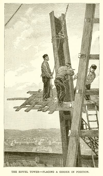 Der Eiffelturm - Platzierung eines Trägers von English School