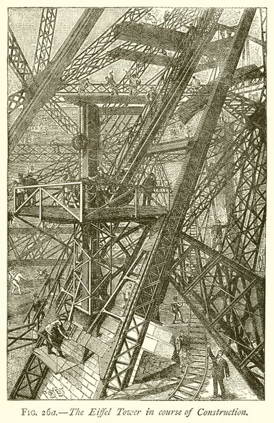 Der Eiffelturm im Bau von English School