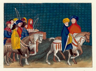 Die Gesandtschaft von König Richard II. zum Herzog von Lancaster von English School