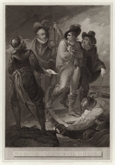 Die Verhinderung der Emigration von Cromwell von English School