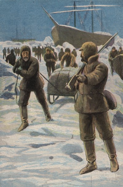Die Erebus und Terror im Eis von English School