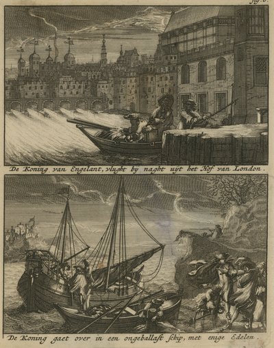 Die Flucht von König Karl I. von English School