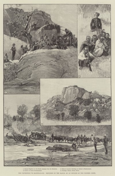 Die Expedition nach Mashonaland, Skizzen vom Marsch von English School