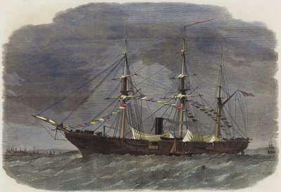 Die Bundeskriegsschaluppe Tuscarora im Southampton Water von English School
