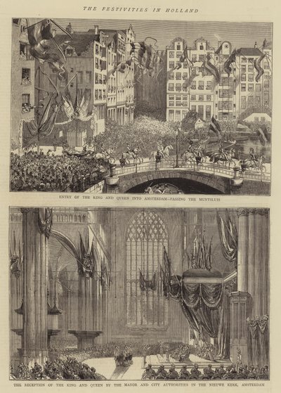 Die Festlichkeiten in Holland (Stich) von English School