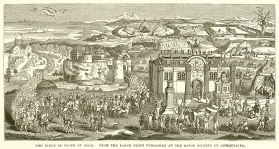 Das Feld der Goldenen Tücher von English School