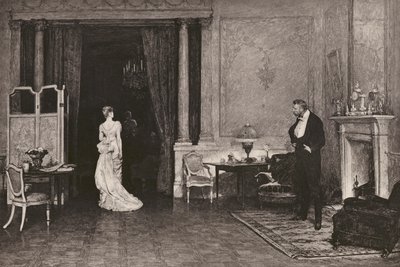 Die erste Wolke, nach W Q Orchardson, RA von English School