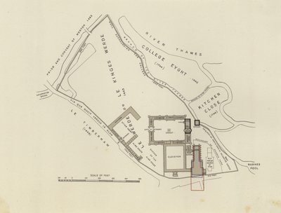 Der Entwurf der Gründer (Gravur) von English School