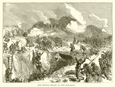 Der französische Angriff auf den Malakoff von English School