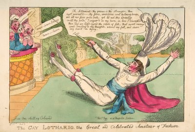 Der fröhliche Lothario. Der große und gefeierte Amateur der Mode, veröffentlicht 1813 von English School
