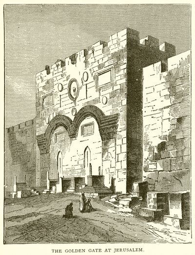 Das Goldene Tor in Jerusalem von English School