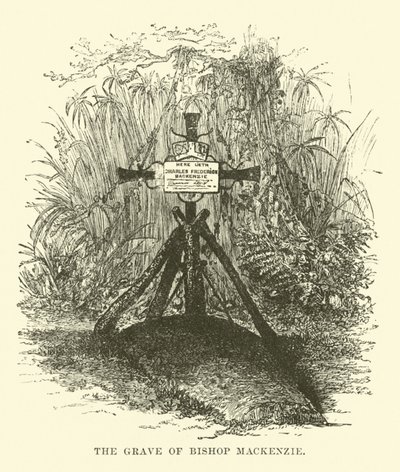 Das Grab von Bischof Mackenzie von English School