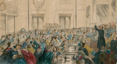 Das große soziale Übel: Mitternachtstreffen, St Jamess Hall, Regent Street, London von English School