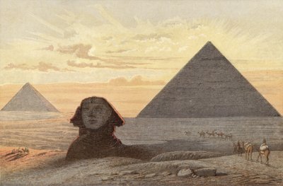 Die Große Sphinx und die Pyramiden von Gizeh von English School