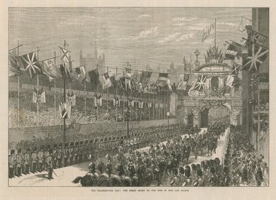 Die große Tribüne auf dem Gelände der Gerichte von English School
