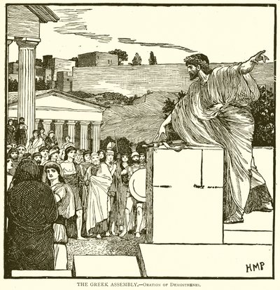 Die griechische Versammlung – Rede des Demosthenes von English School
