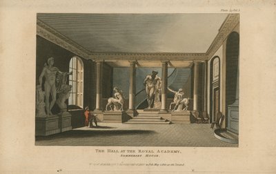 Die Halle der Royal Academy, Somerset House von English School