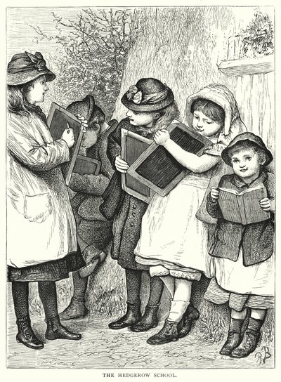 Die Hecken-Schule (Stich) von English School