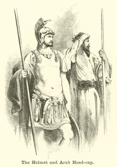 Der Helm und die arabische Kopfbedeckung von English School