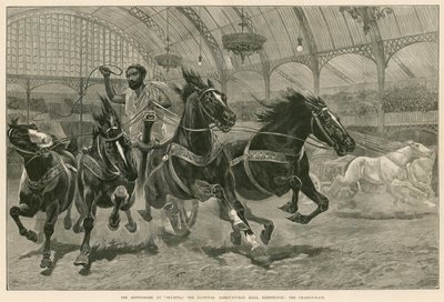 Das Hippodrom in Olympia, die National Agricultural Hall, Kensington, London: Das Wagenrennen von English School