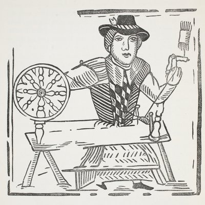 Die Geschichte des blinden Bettlers von Bednal Green, Illustration aus Chap-books des achtzehnten Jahrhunderts von John Ashton, veröffentlicht 1882 von English School