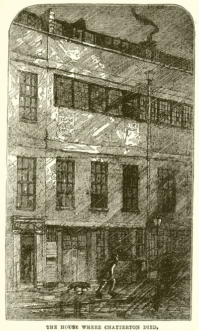 Das Haus, in dem Chatterton starb von English School