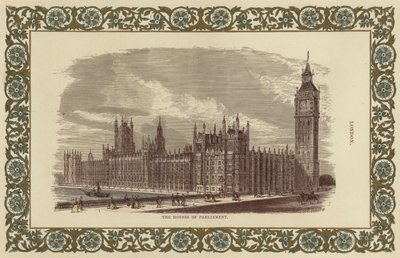 Die Häuser des Parlaments in London von English School