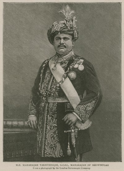 Das Imperial Institute: Seine Hoheit Maharajah Takhtsingjie, Maharajah von Bhownugar von English School