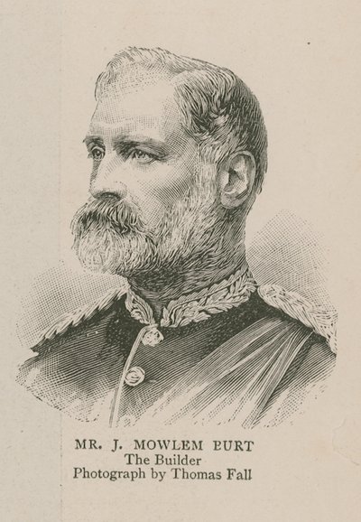Das Imperial Institute: Mr J Mowlem Burt, der Bauunternehmer von English School