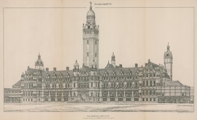 Das Imperial Institute: Der angenommene Entwurf von Thomas Edward Collcutt von English School