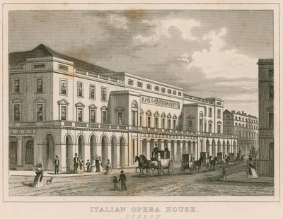 Das Italienische Opernhaus, London von English School
