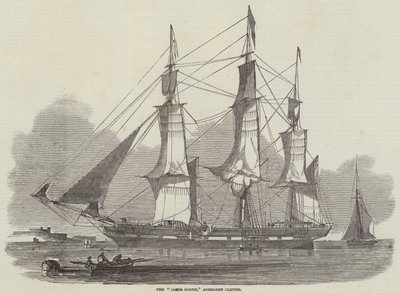 Die "James Booth," Aberdeen Clipper (Stich) von English School