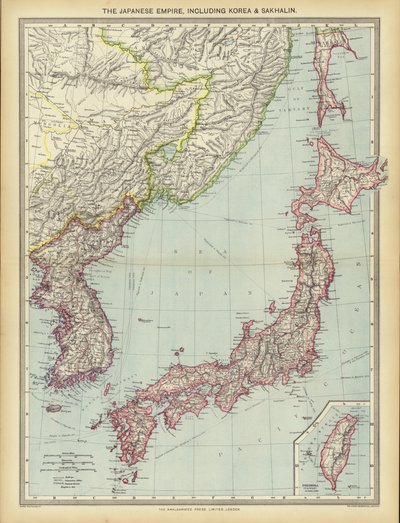 Das Japanische Reich, einschließlich Korea und Sachalin von English School