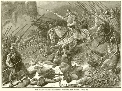 Die Dame der Mercians kämpft gegen die Waliser von English School