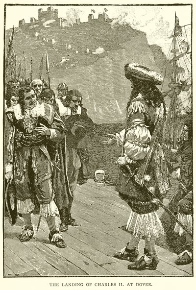Die Landung von Charles II in Dover von English School