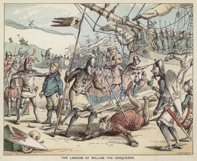 Die Landung von Wilhelm dem Eroberer von English School
