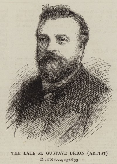 Der verstorbene M Gustave Brion, Künstler von English School