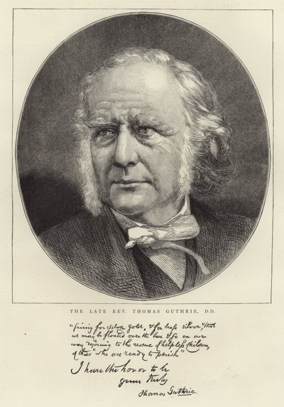 Der verstorbene Rev Thomas Guthrie von English School