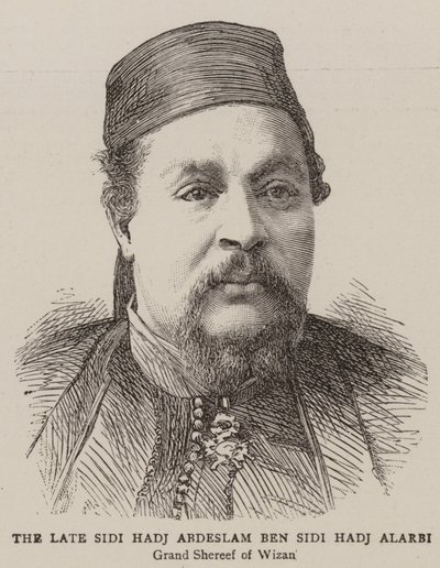 Der verstorbene Sidi Hadj Abdeslam Ben Sidi Hadj Alarbi (Gravur) von English School