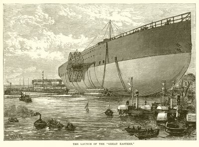 Der Stapellauf der Great Eastern von English School