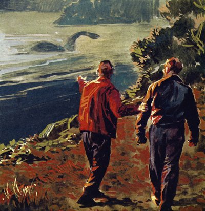 Das Ungeheuer von Loch Ness wurde in den 1930er Jahren oft gesehen von English School