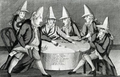 Der Macaroni-Kessel, veröffentlicht von M. Darly, 1772 von English School