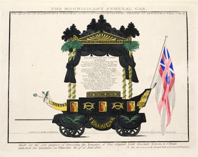 Der prächtige Leichenwagen, veröffentlicht 1806 von English School
