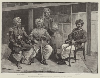 Die Manipur-Expedition, die drei Gefangenen in den Händen der britischen Behörden von English School
