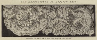 Die Herstellung von Honiton-Spitze von English School