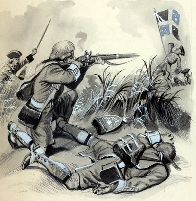 Der Angriff der Marines auf Belle Isle, vor der Bretagne, 1761 von English School