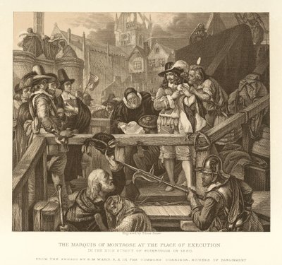 Der Marquis von Montrose am Hinrichtungsort von English School