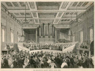Die Metropolitan Drapers treffen sich in Exeter Hall, London von English School